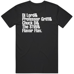 Public Enemy Retro Rap Flav Chuck D Mens Cotton Tee T Shirt