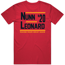 Kendrick Nunn Meyers Leonard 2020 Making Miami Great Again Basketball Fan Mens Cotton Tee T Shirt