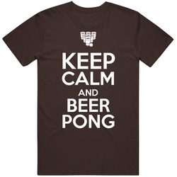 Keep Calm And Beer Pong Funny Mens Cotton Tee T Shirt