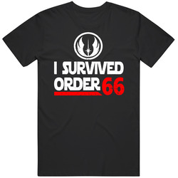 Star Wars I Survived Order 66 Trending Star Wars Fan Mens Cotton Tee T Shirt