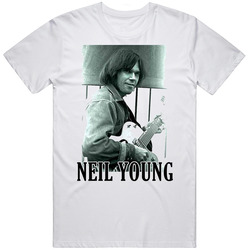 Neil Young Rock Legend Musician Mens Cotton Tee T Shirt