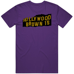 Marquise Brown Hollywood Brown 15 Baltimore Football Fan Mens Cotton Tee T Shirt