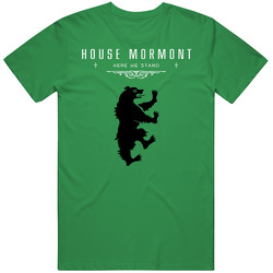 Game Of Thrones House Mormont Cotton Irish Green Mens Cotton Tee T Shirt