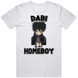 Dabi Is My Homeboy My Hero Academia Anime Character Mens Cotton Tee T Shirt