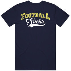 Football Sucks Funny Anti Sports Fantasy League Hate Mens Cotton Tee T Shirt