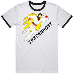 Space Ghost Retro Cartoon Flying Mens Cotton Tee T Shirt