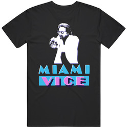 Miami Vice 80s Action Retro Mens Cotton Tee T Shirt