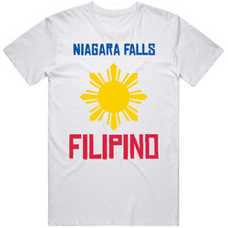 Niagara Falls Filipino Custom Mens Cotton Tee T Shirt