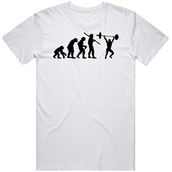 The Evolution Of Crossfit Fun Sports Mens Cotton Tee T Shirt