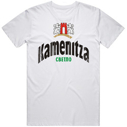 Kamenitza Beer Alcohol Beverage Drink Popular Mens Cotton Tee T Shirt