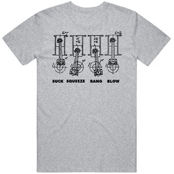 4 Stroke Piston Mens Cotton Tee T Shirt