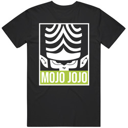Mojo Jojo Monkey Face Poster Powerpuff Girls Retro Cartoon Villain Mens Cotton Tee T Shirt