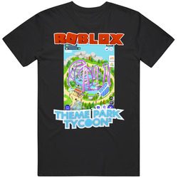 Roblox Theme Park Tycoon 2 Poster Video Game Gamer Mens Cotton Tee T Shirt