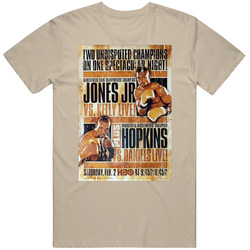Roy Jones Jr & Hopkins Boxing Mens Cotton Tee T Shirt