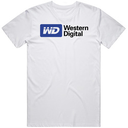 Western Digital Corporation Nasdaq Company Logo Employee Fan Mens Cotton Tee T Shirt