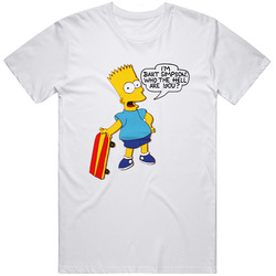 I Am Bart Simpson Who The Hell Are You Mens Cotton Tee T Shirt