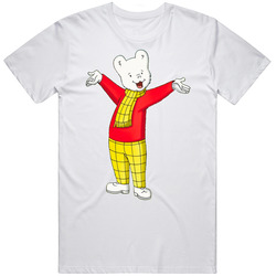 Rupert Bears 90s Cartoon Mens Cotton Tee T Shirt