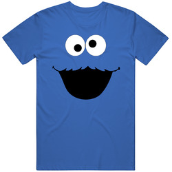 Cookie Monster Sesame Street Halloween Face Mens Cotton Tee T Shirt