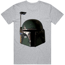 Boba Fett Helmet Sci Fi Classic Mens Cotton Tee T Shirt