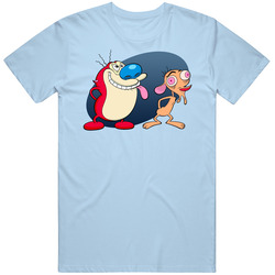 The Ren And Stimpy Show 90s Cartoon Tv Mens Cotton Tee T Shirt