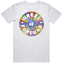 Wheel Of Fortune Tv Game Show Fan Worn Look Mens Cotton Tee T Shirt
