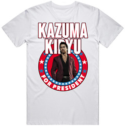 Kazuma Kiryu Yakuza 0 Rpg Role Playing Game Characters For President Video Game Gaming Gamer Mens Cotton Tee T Shirt
