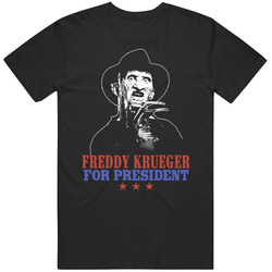 Nightmare On Elm Street Freddy Krueger For President Ugly Movie Villain Fan Mens Cotton Tee T Shirt