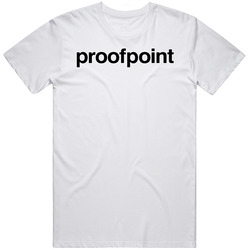 Proofpoint Inc Nasdaq Company Logo Employee Fan Mens Cotton Tee T Shirt
