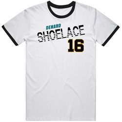 Denard Robinson 16 Shoelace Favorite Player Football Mens Cotton Tee T Shirt