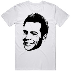 David Addison Jr Bruce Willis Moonlighting 80s Tv Show Character Fan Mens Cotton Tee T Shirt