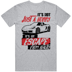 2016 Porsche 718 Boxster It's Not A Hobby Escape Reality Car Worn Look Mens Cotton Tee T Shirt