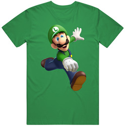 Luigi Vintage Unisex Classic Mens Cotton Tee T Shirt