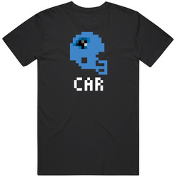 Carolina Car Football Nfl Team Pixelated 8 Bit Logo Fan Mens Cotton Tee T Shirt