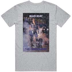 Mad Mac The Grid Warrior Jim Mcmahon Nfl Football Legend Worn Look Mens Cotton Tee T Shirt