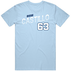 Diego Castillo 63 Favorite Player Tampa Bay Baseball Fan Mens Cotton Tee T Shirt