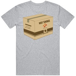 Not Snake Video Game Box Metal Gear Mens Cotton Tee T Shirt