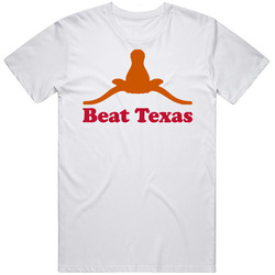Beat Texas Nebraska Upside Down Tech Mens Cotton Tee T Shirt