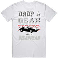 1966 Detomaso Mangusta Drop A Gear And Disappear Car Mens Cotton Tee T Shirt