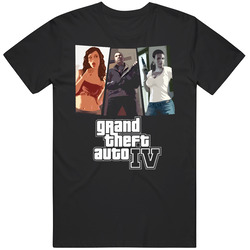 Grand Theft Auto Iv Video Game Mens Cotton Tee T Shirt