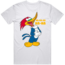 Woody Woodpecker Hahaha Tv Mens Cotton Tee T Shirt