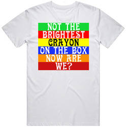 Not The Brightest Crayon In The Box Are We Funny Mens Cotton Tee T Shirt