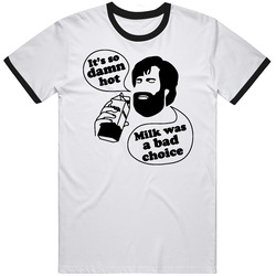 Anchorman Milk Bad Choice Mens Cotton Tee T Shirt