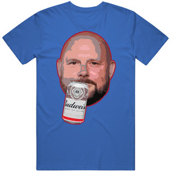 Brian Daboll Big Head Drinking A Beer Mens Cotton Tee T Shirt