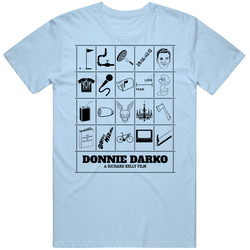 A Richard Kelly Film Donnie Darko Essentials Icons Art Work Mens Cotton Tee T Shirt