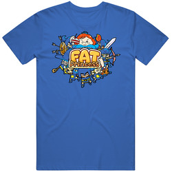 Fat Princess Fantasy Blue Army Video Game Mens Cotton Tee T Shirt