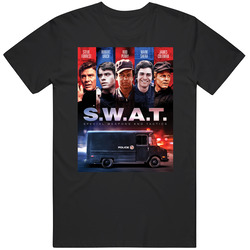 Swat Retro 70s Popular Cop Show Tv Fan Mens Cotton Tee T Shirt