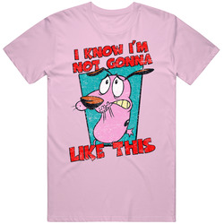 Courage The Cowardly Dog Not Gonna Like This Tv Show Mens Cotton Tee T Shirt