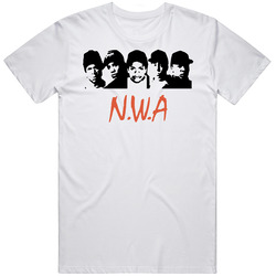 Nwa Cool Group Rap Music White Mens Cotton Tee T Shirt