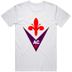 Fiorentina Italy Soccer Logo Mens Cotton Tee T Shirt