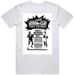 Lliston Clay vintage boxing (2).jpg Mens Cotton Tee T Shirt
